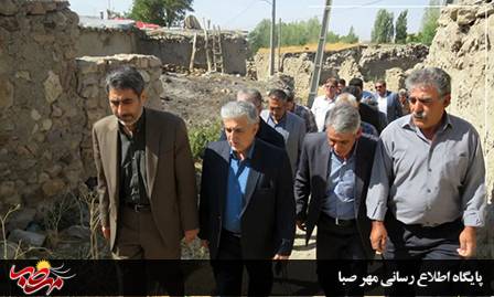 حضور نمایندگان مردم میانه در چندین روستای بخش مرکزی