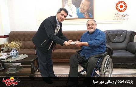 تجلیل از ورزشکار جانباز حاج اسدالله عظیمی
