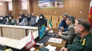 برگزاری مراسم گرامیداشت هفته بسیج در بهزیستی میانه