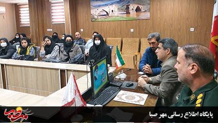 برگزاری مراسم گرامیداشت هفته بسیج در بهزیستی میانه
