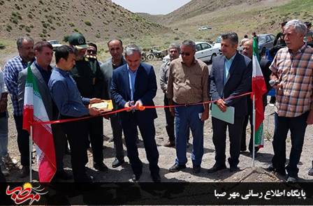 افتتاح یک طرح آبخیزداری در بخش کندوان میانه
