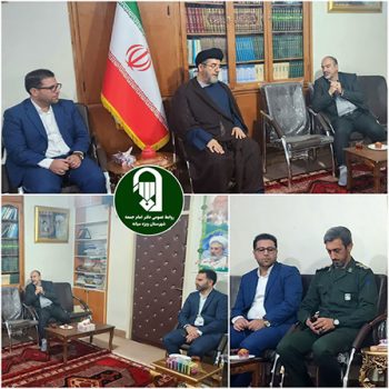 دیدار امام جمعه شهرستان میانه با مدیرعامل مجتمع فولاد میانه