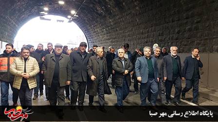 پروژه بهسازی تونل قافلانکوه میانه افتتاح شد