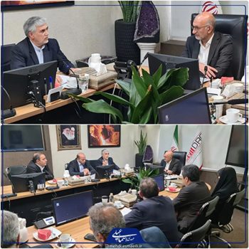 دیدار با محمدرضا موثقی نیا سرپرست سازمان توسعه و نوسازی معادن و صنایع معدنی ایران (ایمیدرو)
