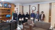 تجلیل فرماندار شهرستان از کادر درمان و پرسنل درمانگاه شبانه روزی ترکمانچای به مناسبت هفته سلامت