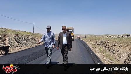 آسفالت ریزی قسمت تعریض شده مسیر میانه-ترک به زودی