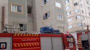 آتش‌سوزی یک واحد آپارتمان در خیابان خیام جنوبی میانه