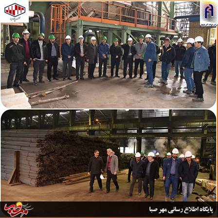 بازدید کمیته کارگری و کارآفرینی ستاد دهه فجر شهرستان میانه از مجتمع فولاد میانه و فولاد آذربایجان 2