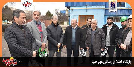 بازدید کمیته کارگری و کارآفرینی ستاد دهه فجر شهرستان میانه از مجتمع فولاد میانه و فولاد آذربایجان