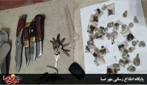 دستگیری موادفروش و شرور سابقه‌دار با کشف ۴۸ بسته مواد مخدر در میانه