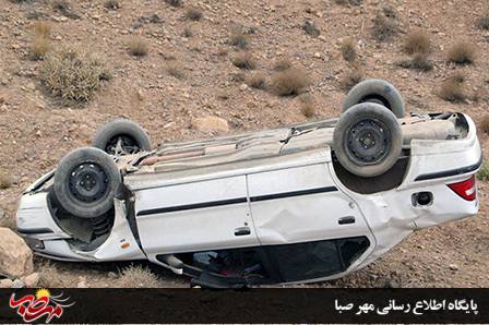 یک فوتی و سه مجروح در واژگونی سمند در جاده سرچم اردبیل
